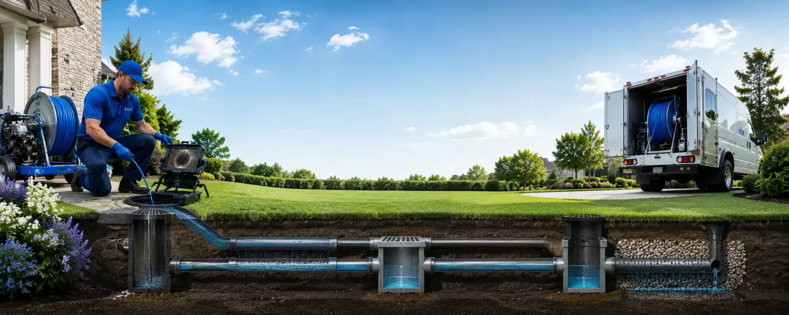 Outdoor drain cleaning information for Munden, KS